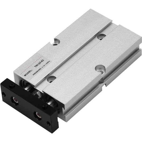 1 Szt. 16Mm OtwóR PodwóJny PręT Dwustronnego DziałAnia Pneumatyczny Cylinder Pneumatyczny Ze Stopu Aluminium (Skok 40 Mm)-image