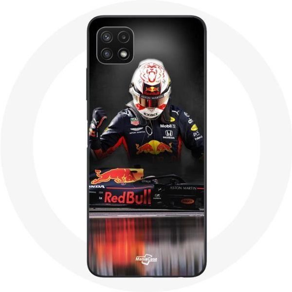 Funda - Maniacase - Samsung Galaxy A22 5G - FóRmula 1 Max Verstappen - Flexible - Negra-image
