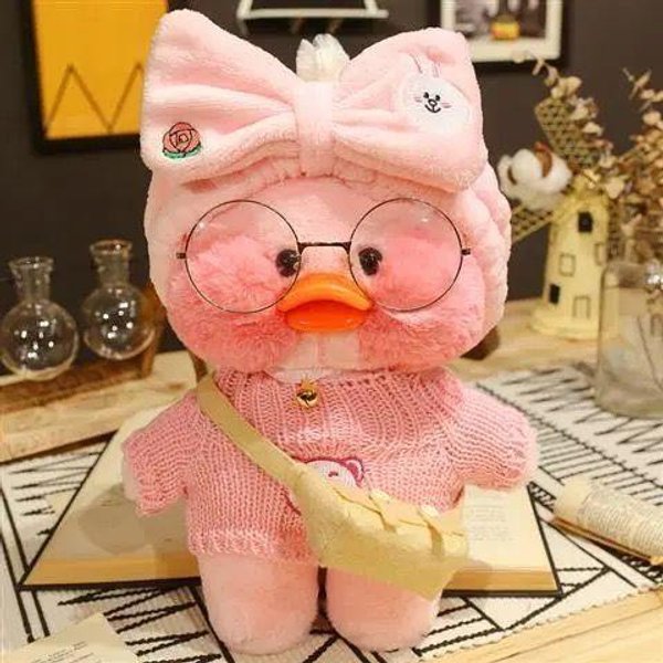 30Cm Pluszowa Kaczka Lalafanfan Urocze Pluszowe Zabawki ŻółTa Kaczka Przytulanka Flifan Kaczka Kawaii Pluszowe ZwierząTka Pluszowe ZwierząTka Poduszka MięKka Zabawka-image