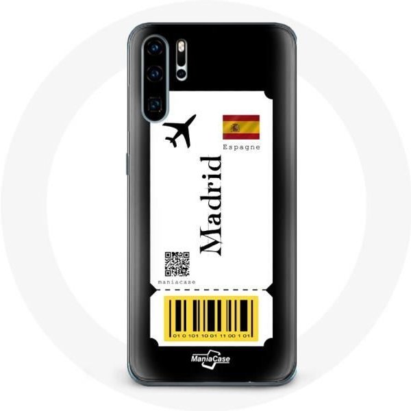 Funda Para Huawei P30 Pro Billete De AvióN Madrid EspañA-image