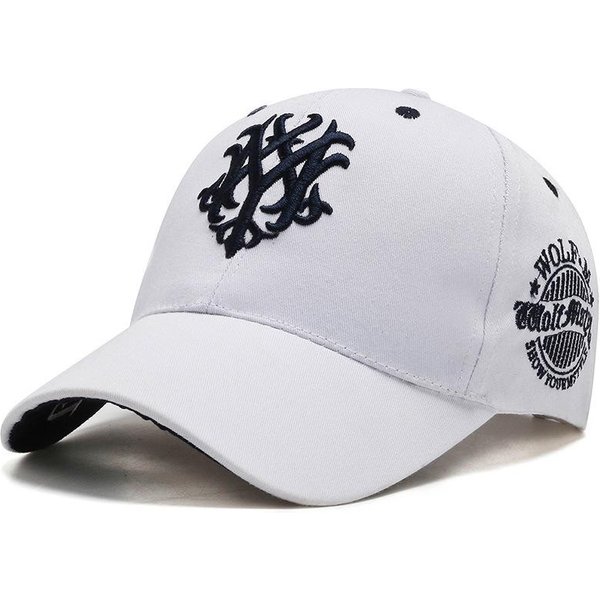 Czapka Z Daszkiem Z Modnym Haftem Lato Outdoor Regulowane Czapki Hip-Hopowe Bone Snapback Hat Adjustable-image