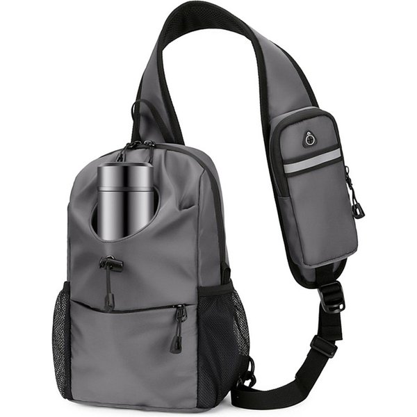 Wielokieszeniowy Plecak Typu Crossbody, Wodoodporny, Torba Typu Crossbody Na Klatkę Piersiową, Lekki Plecak Dzienny-image