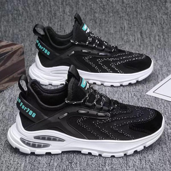 Zapatos Casuales Para Hombre Transpirables Suela Blanda Zapatos Deportivos Zapatos De Hombre Zapatillas Para Correr Moda Zapatos De Moda Para Hombre Zapatos Viejos 44 Negro-image