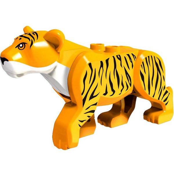 Figurki ZwierząT Tygrys SzablozęBny Niemowlę Mamut Lampart Figurka Miniaturowe Zestawy KlockóW Zabawki Idealne Dla Dzieci Dzikie ZwierzęTa Prezenty Dla Dzieci Yellow-image