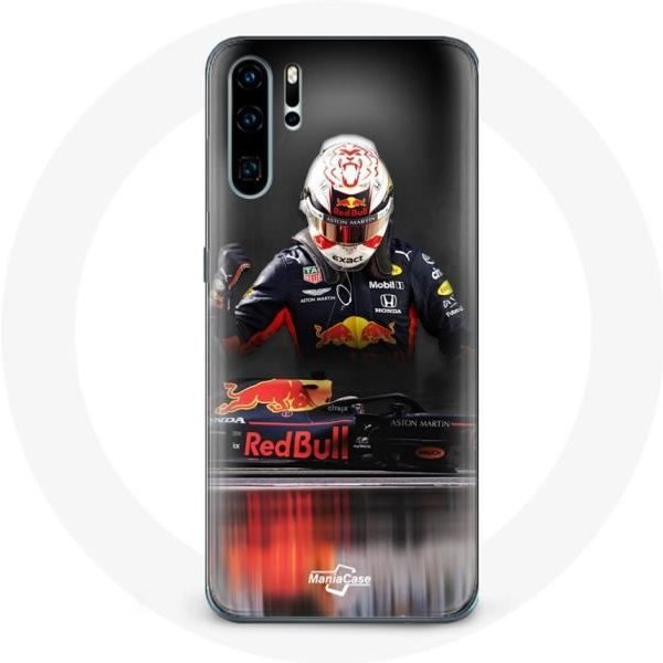 Funda - Maniacase - Samsung Galaxy P30 Pro - FóRmula 1 - Max Verstappen - ProteccióN Flexible Negro-image