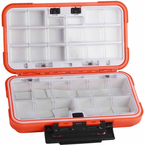 Caja De Aparejos De Pesca Impermeable ABS Estuche Organizador De Almacenamiento De SeñUelos Anzuelos Contenedor Accesoriol Amarillo-image