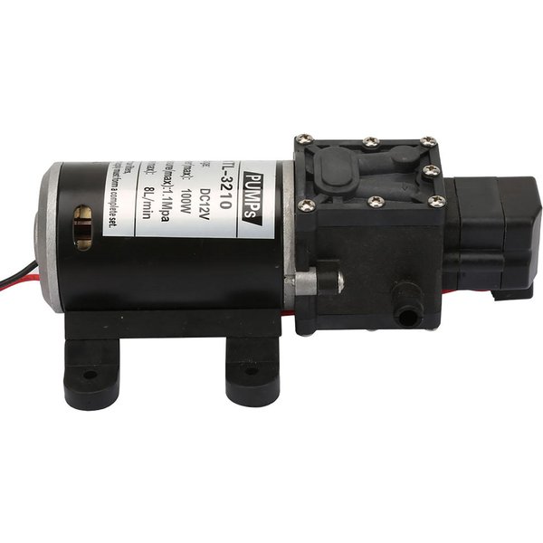 Bomba De Agua EléCtrica De Diafragma Autocebante De Alta PresióN Con Presostato 12V 100W-image