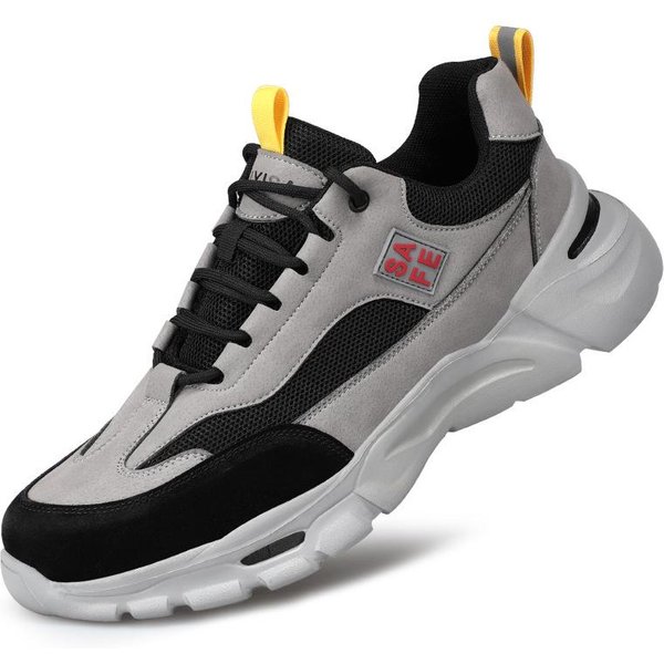 Nuevos Zapatos Ligeros De Seguro Laboral Para Hombre Anti-Aplastamiento Y Anti-PerforacióN, CóModos Zapatos De Trabajo Con Puntera De Acero 46-image
