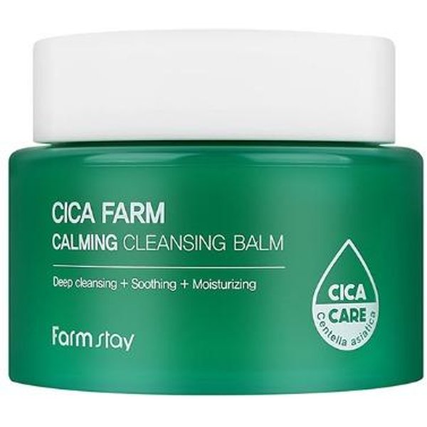 Farm Stay Cica Farm BáLsamo Limpiador Calmante 95Ml (3 Opciones) 1Pcs Blue-image