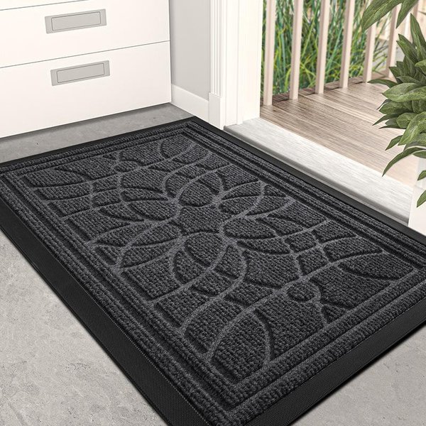 Komercyjna Gumowa Mata PodłOgowa Do Drzwi WejśCiowych ŁAtwa W PielęGnacji Mata AntypośLizgowa Mata WejśCiowa Winda Piasek Skrobak Kurz Mata 60*120Cm-image