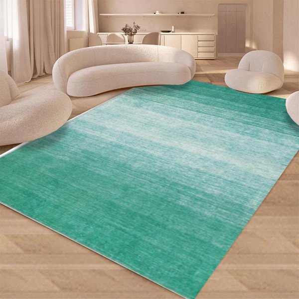 Luksusowy Dywan Gradientowy Nowoczesna Dekoracja Domu Dywany Pod Sofę Dywan Do Sypialni Dywan Do Salonu Mata Na PodłOgę Pod Stół Kawowy Dywany WewnęTrzne 50X80CM-image