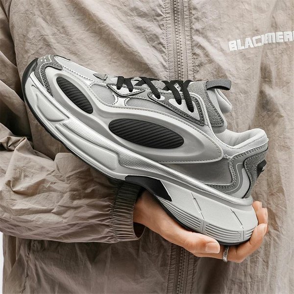 Zapatos Para Hombre, Zapatillas Deportivas, Tenis Masculinos, Zapatos De Lujo, Zapatillas Casuales Para Hombre, Zapatillas De Deporte Transpirables De Moda, Zapatillas Para Correr Para Hombre 44 Gray-image