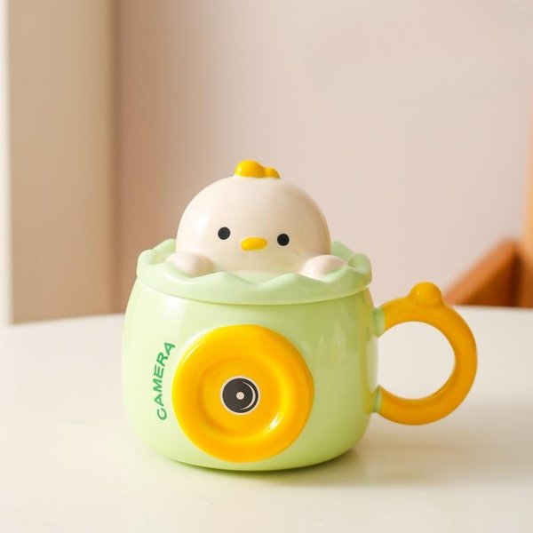 Kreatywny KreskóWkowy Personalizowany Kubek Ceramiczny Prezent Do Biura Prezent Kubek Domowy Kubek Do Kawy Kubek Na Wodę Kubek ŚNiadaniowy Dla Pary 401-500Ml Beige-image