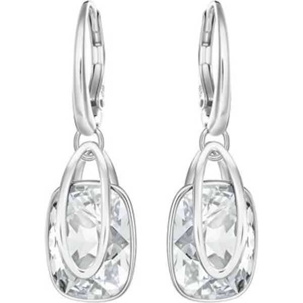 Pendientes Swarovski Para Mujer, Color Plata, 5528487 Silver White-image