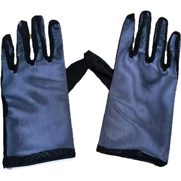 Guantes Negros Blancos Para Mujer Etiqueta Fiesta Desfile ActuacióN Baile De GraduacióN Transparentes Ultra Finos Boda Nupcial Malla EláStica Guantes Cortos One Size Black-image