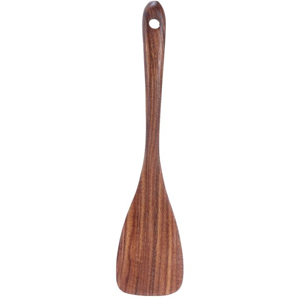 EspáTula Turner De Madera Antiadherente Pala Mango Largo Utensilios De Cocina Accesorios-image
