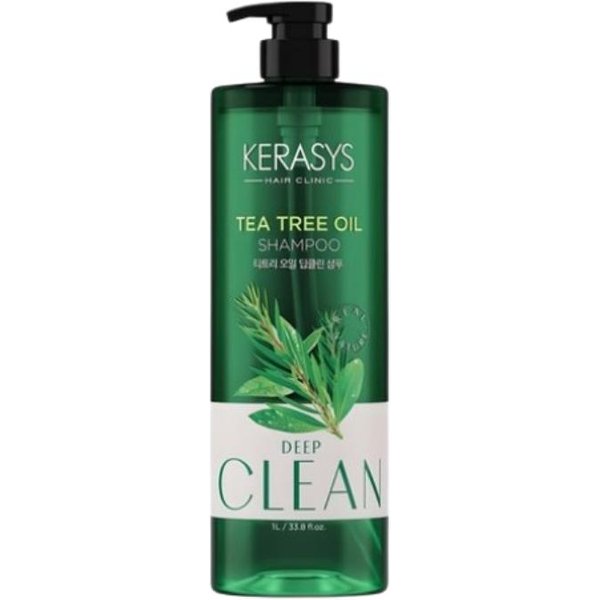 Kerasys Champú Con Aceite De ÁRbol De Té 1L | Champú Coreano Para Cuero Cabelludo Graso, Limpieza Profunda Y Aroma Floral Verde 1L-image