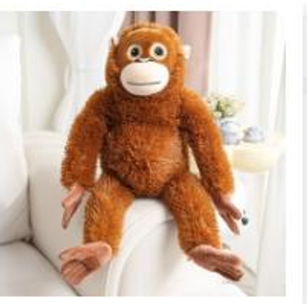 30 Cm Realistyczne MałPy Orangutany Pluszowe Lalki KreskóWkowa MałPa Goryl Pluszowe Wypchane Zwierzę Zabawka WystróJ Pokoju 30Cm Czarny-image