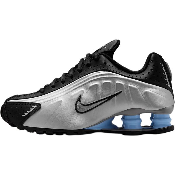 Nike Shox R4 Metaliczny Srebrny Czarny Psychiczny Niebieski (Gs) 40 Gray-image