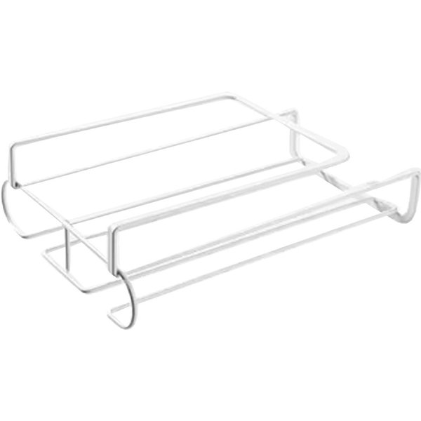 Estante Para Copas De Vino De Gabinete Sin Agujeros Multifuncional De Metal Colgador De Almacenamiento De Copas De Vino White-image