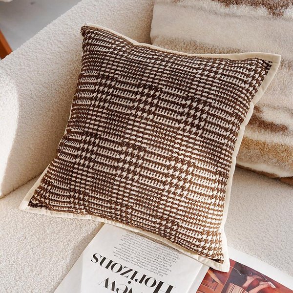 30X50/45X45CM Funda De CojíN Decorativo MarróN Estampado Bosque FrancéS Lujo Ligero Funda De CojíN De Cintura DecoracióN Funda De Almohada Decorativa Para El Hogar 30X50Cm-image