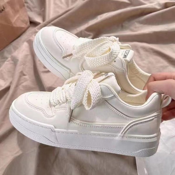 Zapatos Blancos PequeñOs De Suela Gruesa Para NiñOs, Primavera Y OtoñO, Nuevos, Modernos, Transpirables, Casuales, VersáTiles, Para Estudiantes. 40-image