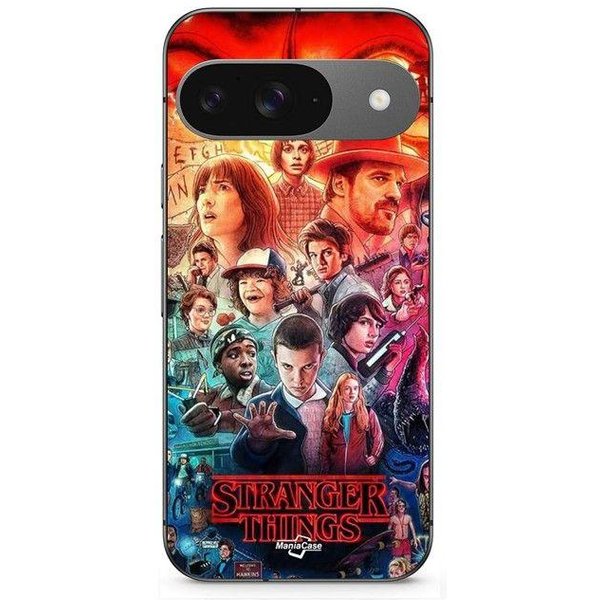 Funda Para Google Pixel 9 Serie Stranger Things Temporada 4 Negro-image