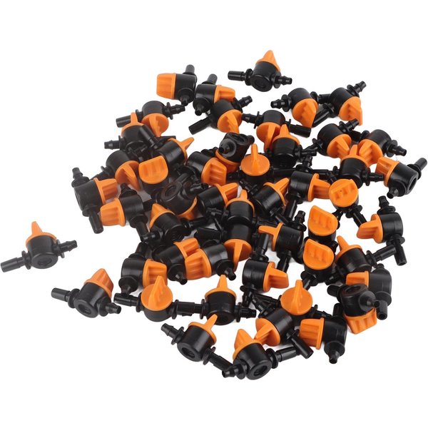 50 Szt. ZawóR Do Nawadniania Kropelkowego 4/7Mm śRednica ZewnęTrzna 6Mm/0,2In ZawóR PrzełąCzająCy Do Nawadniania Kropelkowego-image