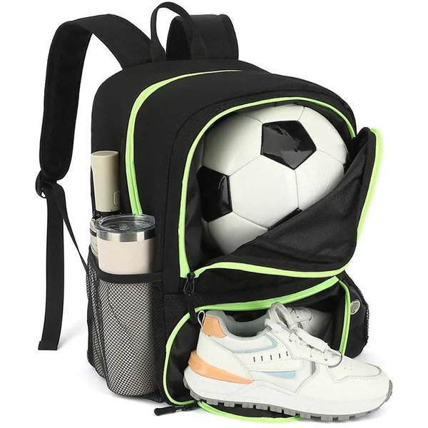 Nueva Mochila De FúTbol Baloncesto Con Compartimento Para Zapatos Bolsa De FúTbol Voleibol Para Adolescentes Gran Capacidad Mochila Escolar De Viaje Al Aire Libre-image