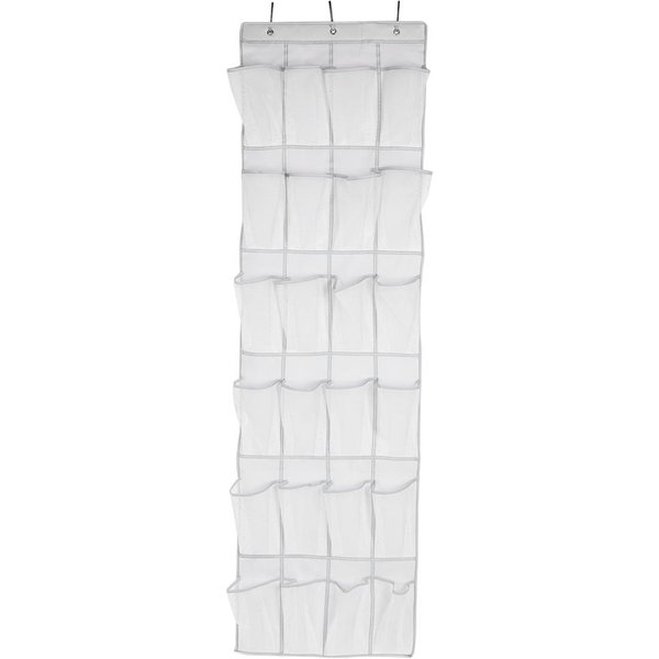 24 Bolsillos Tela No Tejida Plegable Colgante Puerta Armario Bolsa De Almacenamiento Organizador De Zapatos-image