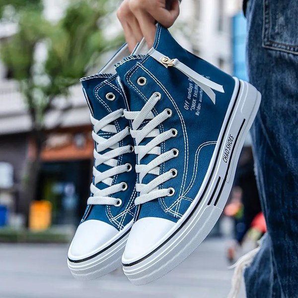 MęSkie Trampki MęSkie Buty Wulkanizowane PłóCienne Buty Wysokie Buty Sportowe Casualowe OddychająCe Buty Na Platformie MęSkie Buty Sportowe Tenis Masculino 43 Gray-image