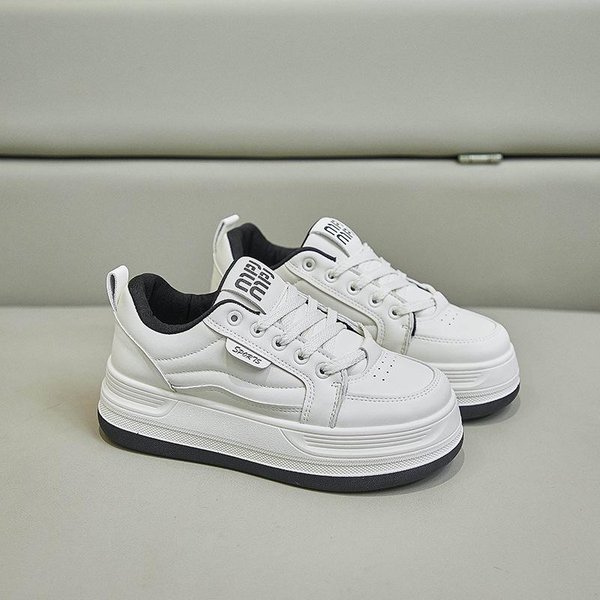 Zapatos Blancos De Primavera Nuevo Estilo Zapatos Deportivos Para Estudiantes Que Aumentan La Altura Zapatos Casuales De Moda FotografíA Callejera 40 Gray-image
