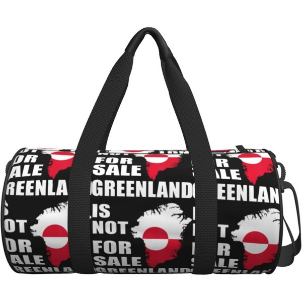 Bolsa De Viaje Para Hombre Y Mujer Groenlandia No Está A La Venta Bolsa De Gimnasio De Groenlandia Bolso De Mano Grande Con DiseñO Exterior Bolsa Deportiva GráFica Para Entrenamiento Black-image