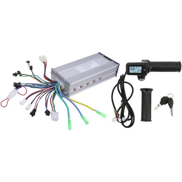 1000W 36V 48V Bezszczotkowy Regulator PręDkośCi Silnika WyśWietlacz LCD Manetka Z Blokadą Do Roweru Elektrycznego-image