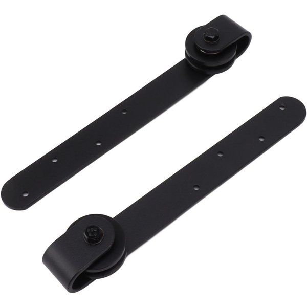 Kit De Herrajes Para Puertas De Granero, Mini Puerta Corrediza Silenciosa, FáCil De Instalar, Kit De Riel De Polea Para Puerta Corrediza De Acero Al Carbono-image