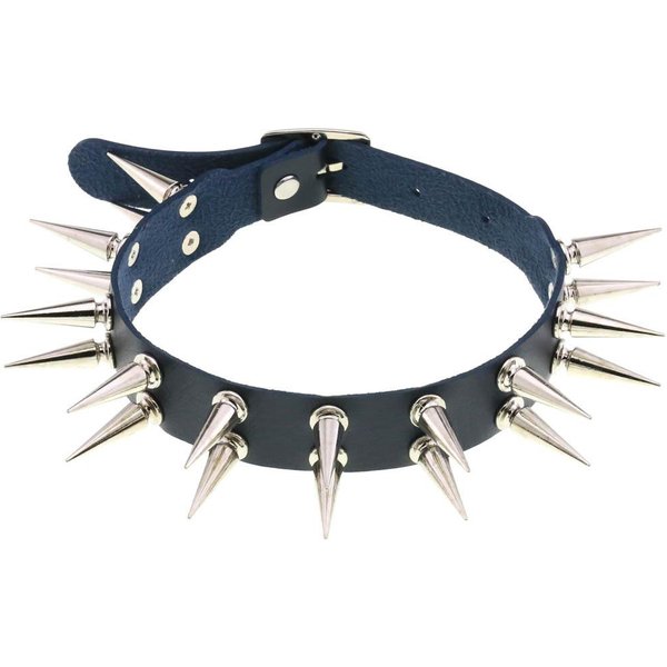 Nuevo Gargantilla Emo Con Pinchos Collar Punk Femenino Mujeres Hombres Cuero Negro Tachonado Remaches Gargantilla Collar JoyeríA GóTica Accesorios GóTicos-image