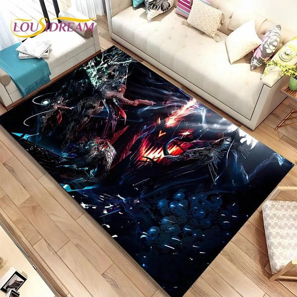 Dywan 3D HD Diablo Gra Gamer KreskóWka, Dywanik Dywanowy Do Domu Salon Sypialnia Sofa Wycieraczka Dekor, Mata PodłOgowa AntypośLizgowa Do Zabawy Dla Dzieci 40X60Cm(15X23In)-image