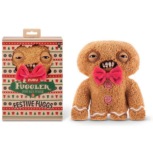 Fuggler Uroczy PotwóR Festiwalowa Seria Pluszowa Zabawka Renifer BałWan BożE Narodzenie Piernik Kawaii Zabawna Modna Lalka Pluszowa Prezenty Beige-image