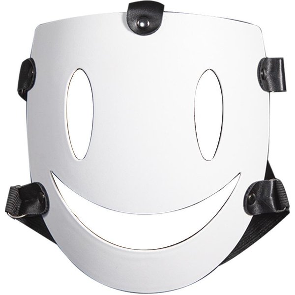 Odgrywanie RóL UśMiechnięTa Twarz Cosplay Imprezowa Maska Anime Maska Akcesoria Do Kostiumu KarnawałOwa Maska Halloween DIY Dekoracje Imprezowe White-image