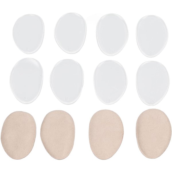 6 Pares De Soporte De Arco De Silicona Para Pies Planos Fascitis Plantar Adhesivo Ajustable Terciopelo Suave AmortiguacióN White-image