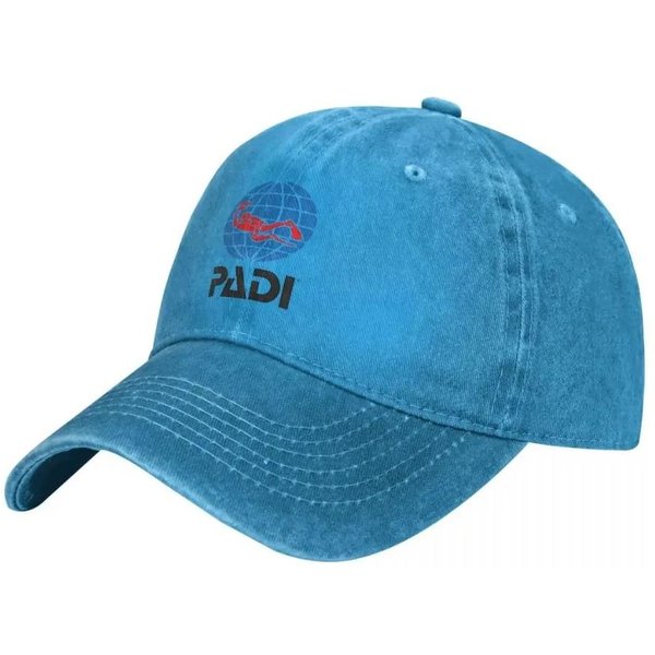 Gorra De BéIsbol Lavada Padi De Buceo Gorra De Camionero Popular Logo Vintage Verano Unisex-Adolescentes DiseñO Kpop Gorra Snapback Adjustable-image