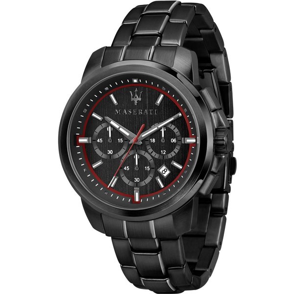 Reloj Maserati Successo De Acero Inoxidable Negro Para Hombre Con CronóGrafo De Cuarzo Y Fecha R8873621014 Negro-image