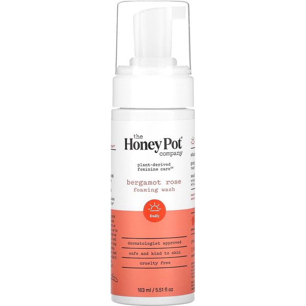 The Honey Pot Company, Foaming Wash, Bergamot Rose, 5.51 Fl Oz (163 Ml) White-image
