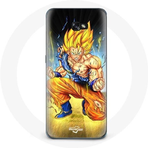Funda Para Samsung Galaxy A8 2016 Son Goku Dragon Ball Cuerpo Enervado-image