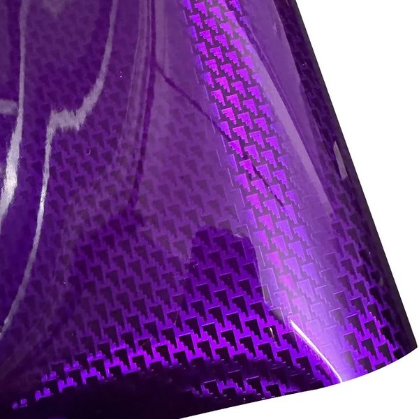 50X30Cm 152X10Cm Folia Winylowa Z WłóKna WęGlowego Efekt 3D Folia Naklejka Do Samochodu Motocykla DIY PURPLE-152*10CM-image