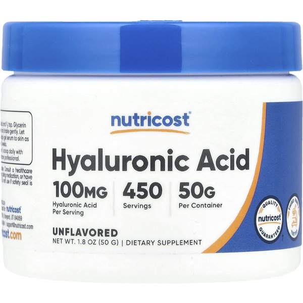 Nutricost, Hyaluronic Acid, Unflavored, 1.8 Oz (50 G)-image