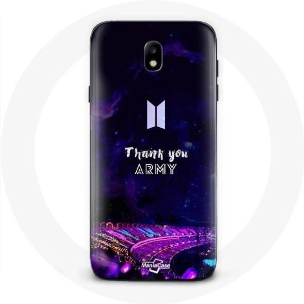 Coque Pour Samsung Galaxy J7 2017 Bangtan Sonyeondan Concert BTS Army Bomb Lightstick - Maniacase Negro-image