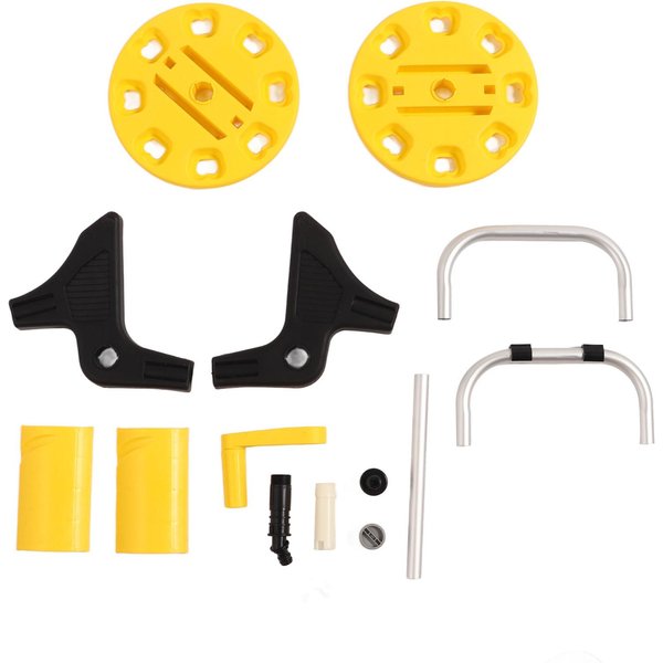 Carrete De Manguera De JardíN G1/2 Amarillo Carro Para Manguera De Riego De JardineríA Capacidad Para 20M De Manguera Herramienta Para Lavado De Coches Para Patio CéSped-image