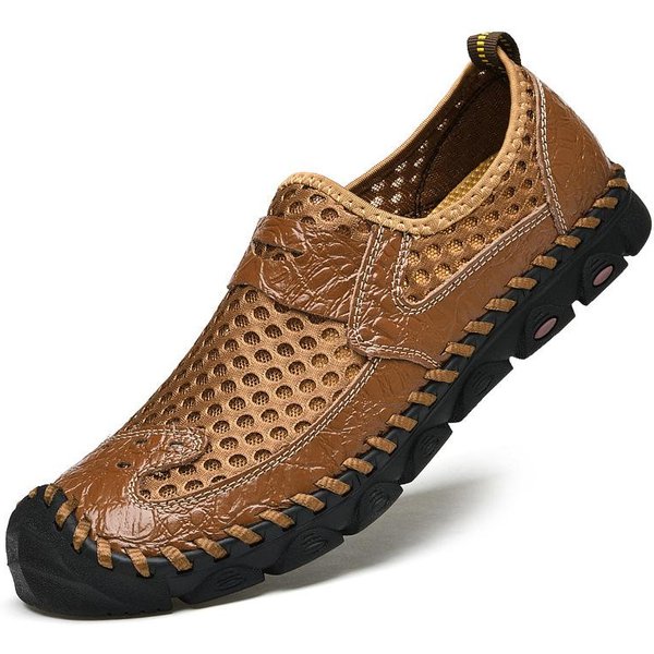 Letnie OddychająCe Nowe Buty Siateczkowe MęSkie Buty Casual Siateczkowe Buty Wsuwane Leniwe Buty 47-image