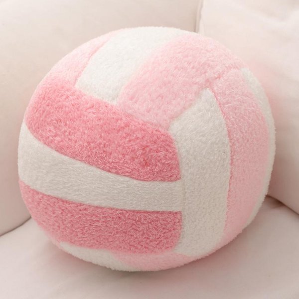 24 Cm Poduszka Pluszowa Do SiatkóWki Poduszka Kolorowa Pluszowa Zabawka PiłKi Zimowa MięKka Pluszaki Tematyka Sportowa Prezenty ChłOpcy Dziewczynki Upominki Niebieski-image